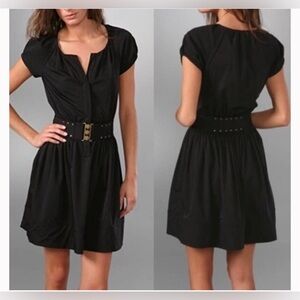 Diane Von Furstenburg Black Leese Mini Dress *No Belt